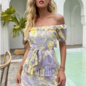 Floral Off-Shoulder Dress